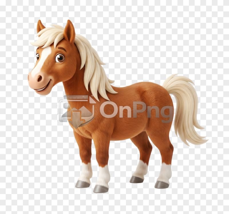 Horse Cartoon PNG Transparent Background Free Download