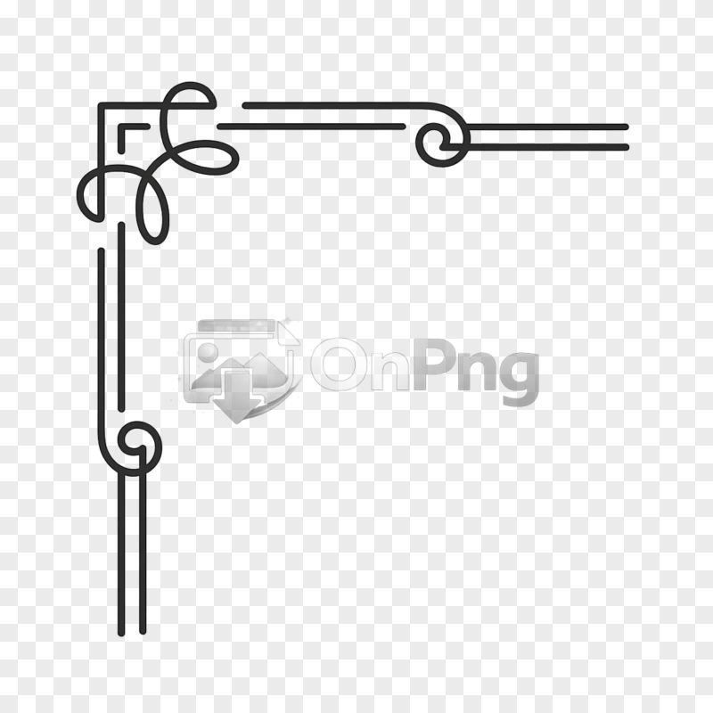 Simple Corner PNG Transparent Decorative Line Frame