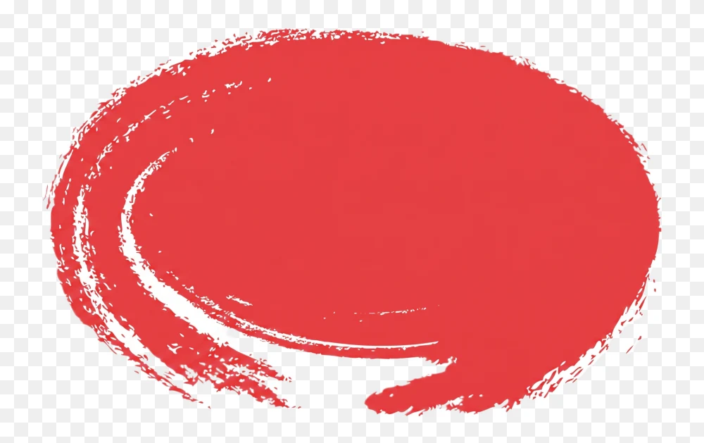 Vibrant Red Painted Brush Stroke – High-Quality "Sale Color" Banner Design PNG Transparent Background