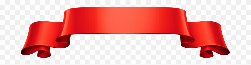 Certificate Ribbon Premium Red Glossy Banner PNG  Transparent Background