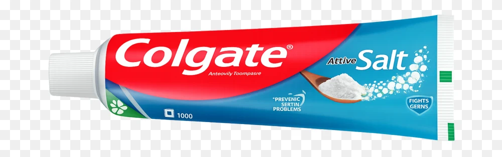 Colgate Png – Active Salt Toothpaste Tube Transparent Background  Transparent Background