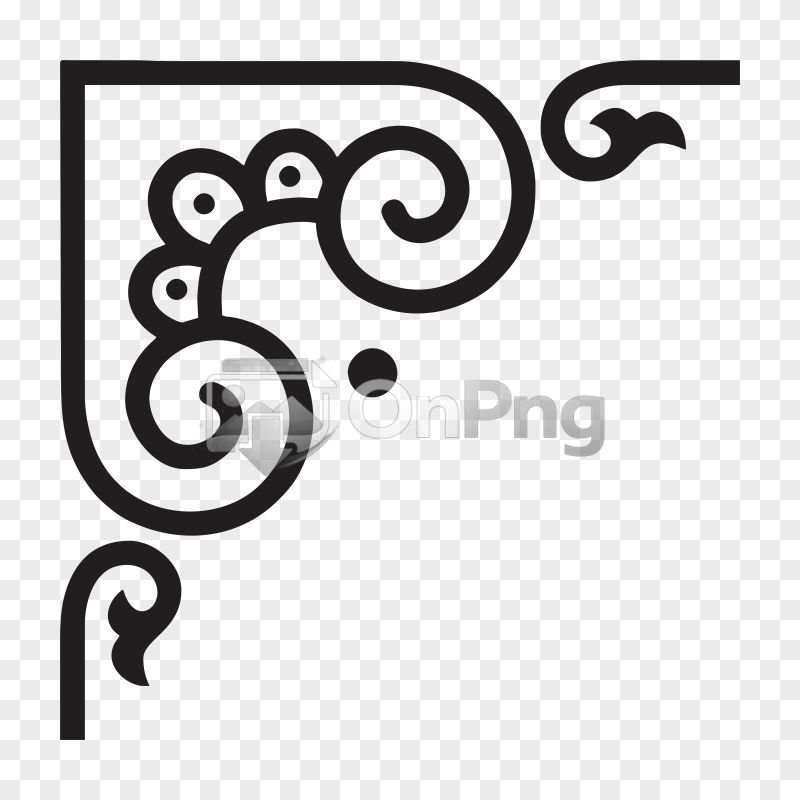Corner Vector Png Decorative Floral Border Design