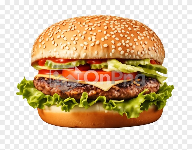 Veg Burger Png – High Quality Delicious Burger Transparent Image