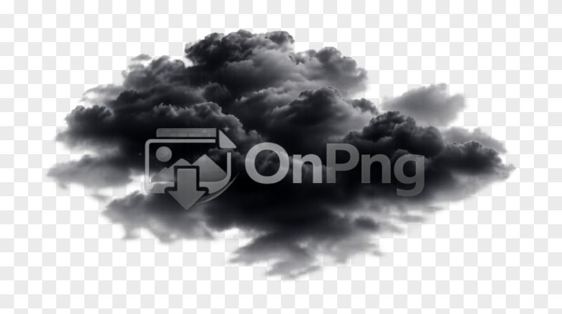 Dark Storm Cloud PNG – Realistic Smoke Cloud Effect Transparent Background