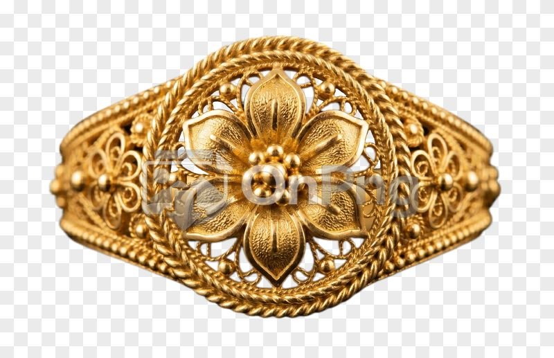 Gold Ring Png – Vintage Filigree Jewelry Design