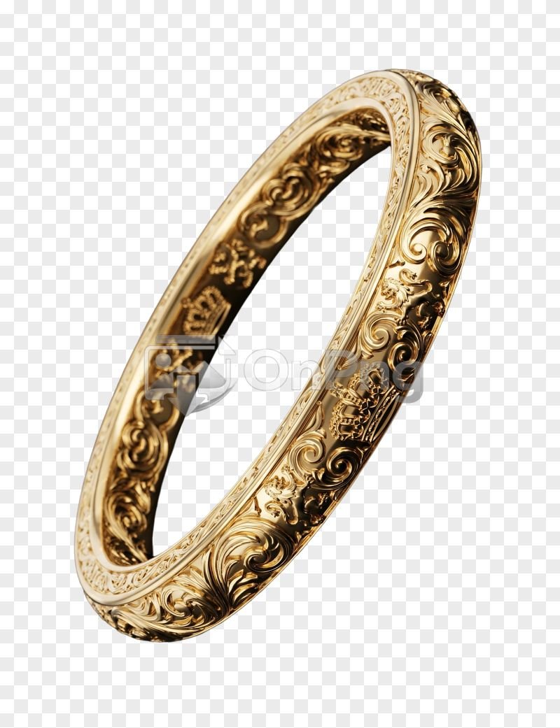 Ring Png Images – Luxury Gold Engraved Royal Pattern Band Design