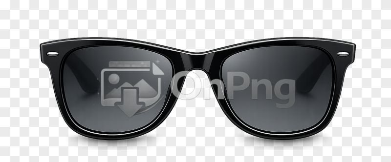 Black Goggles Png – Stylish Front View Sunglasses Modern Design