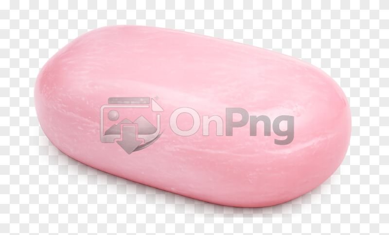 Soap Png – Smooth Pink Bath Soap Bar Transparent Background