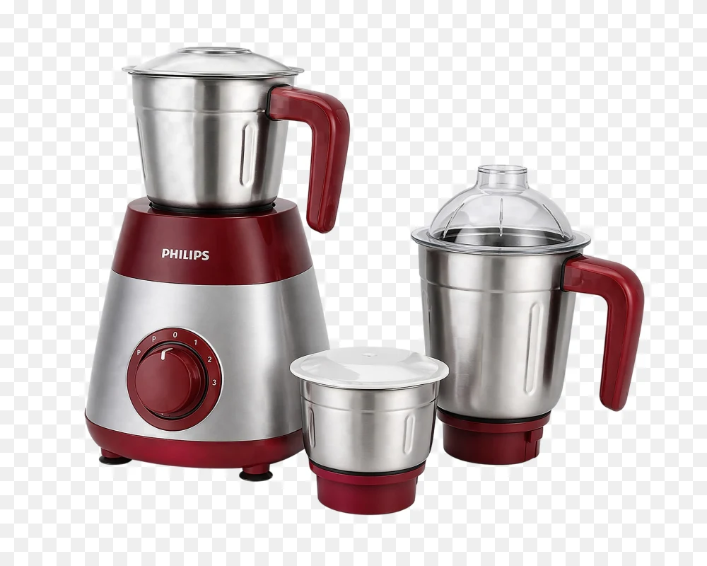 Mixer Grinder Png Kitchen Appliance with Stainless Steel Jars Transparent Background  Transparent Background