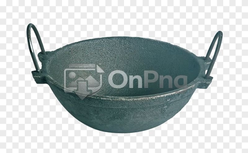Traditional Cast Iron Kadai Png Transparent Background