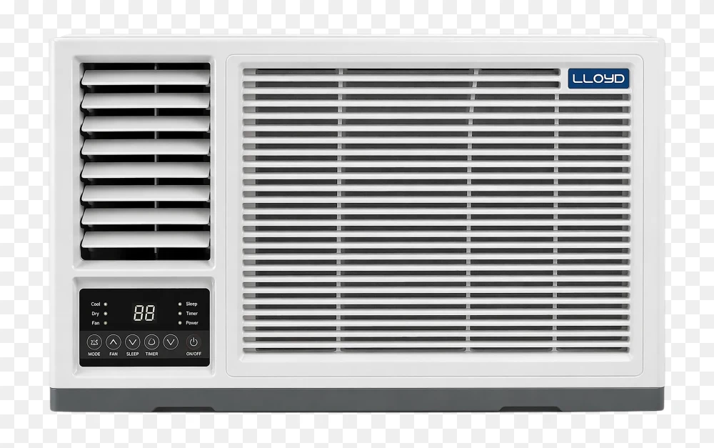 Window AC Png Modern Air Conditioner Unit Front View Transparent Background  Transparent Background