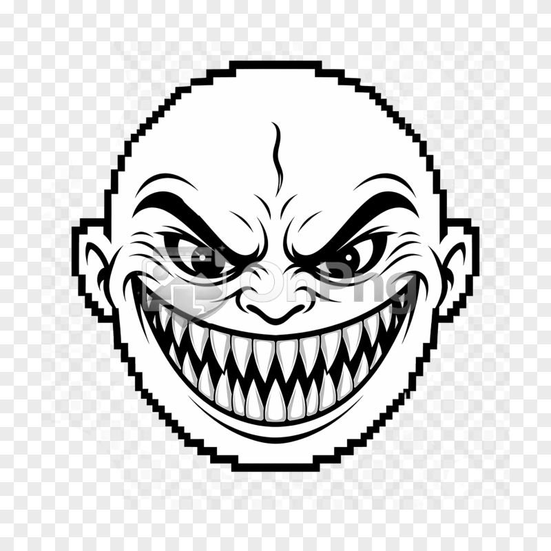 Scary Troll Face Png Evil Grinning Monster Face Transparent Background
