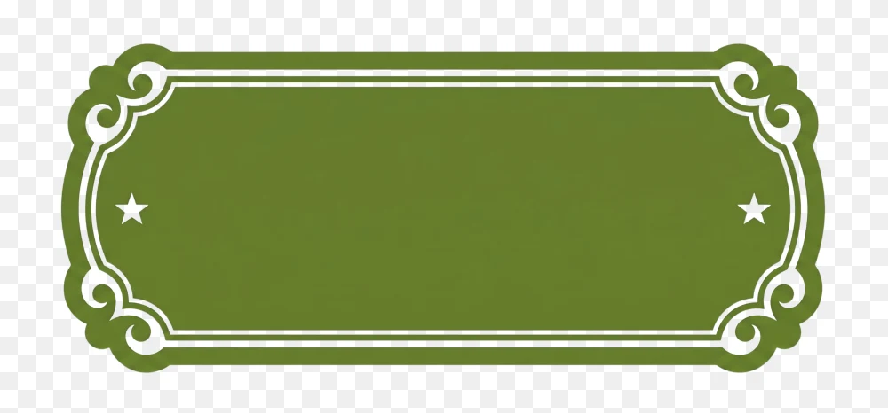 Green Blank Banner Sticker PNG  Transparent Background