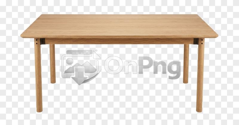 Modern Minimalist Wood Center Table PNG
