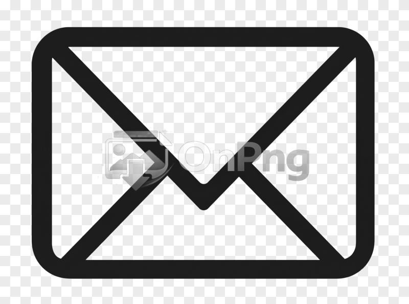 Black Mail Envelope Icon Png Transparent Background