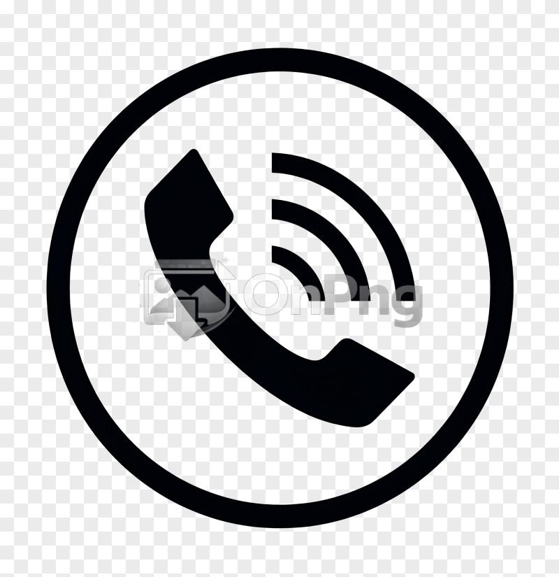 Black Ringing Phone Icon Transparent Background
