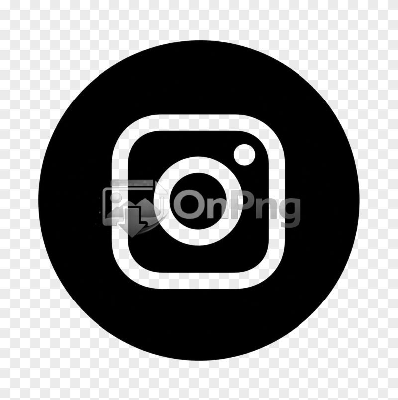 Black and White Instagram Logo Icon PNG