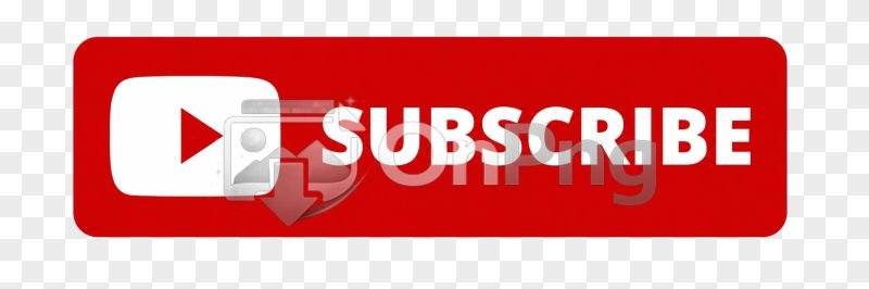 Red YouTube Subscribe Button Icon PNG