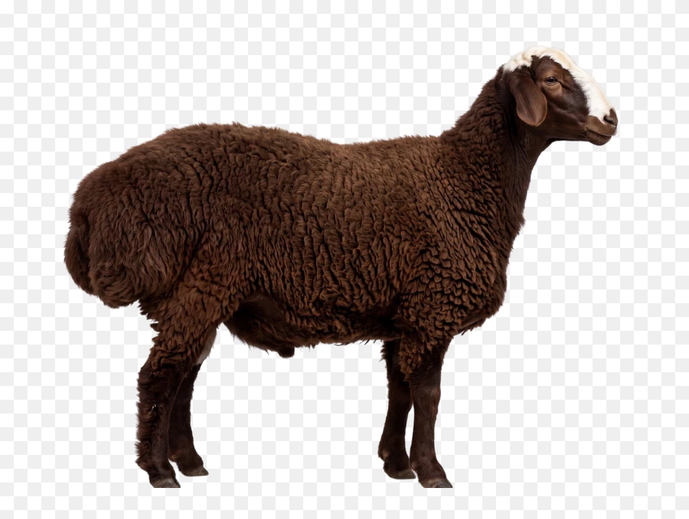 Brown Sheep Side PNG Transparent Background  Transparent Background