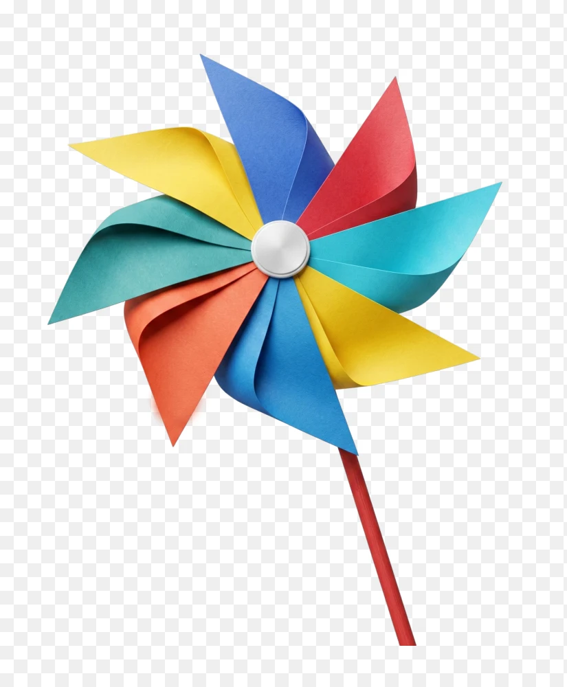 Colorful Paper Wheel Toy PNG Transparent Background  Transparent Background