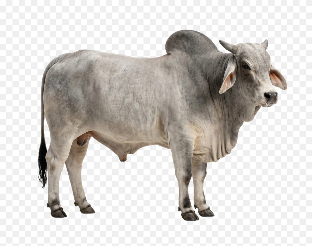Grey Brahman Bull PNG Transparent Background  Transparent Background