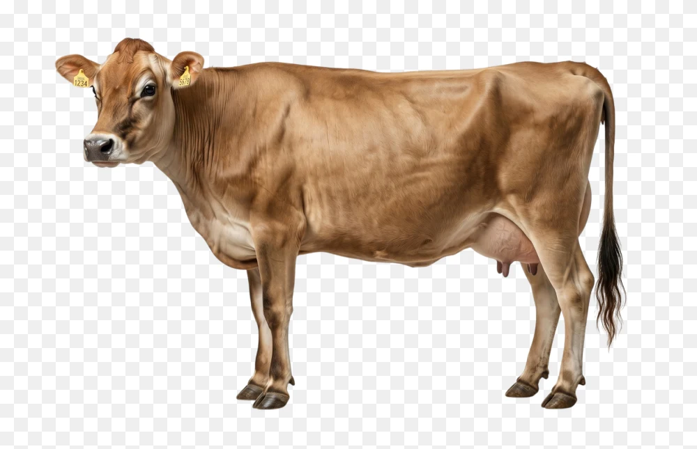 Transparent Background Light Brown Dairy Cow PNG  Transparent Background
