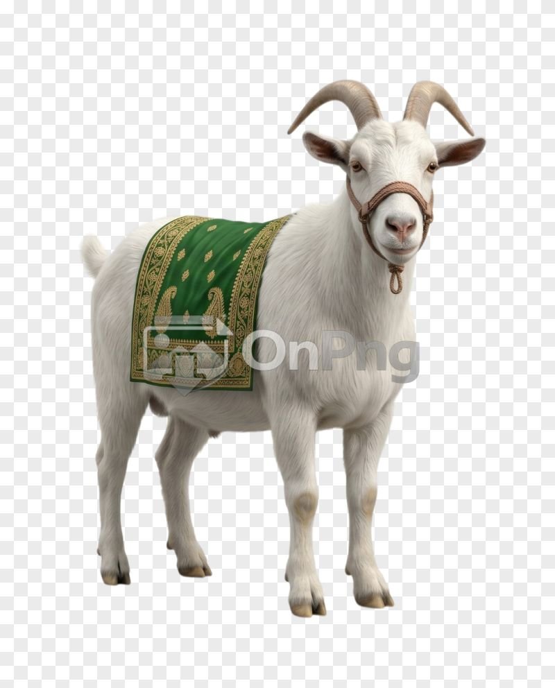White Goat Transparent Background PNG
