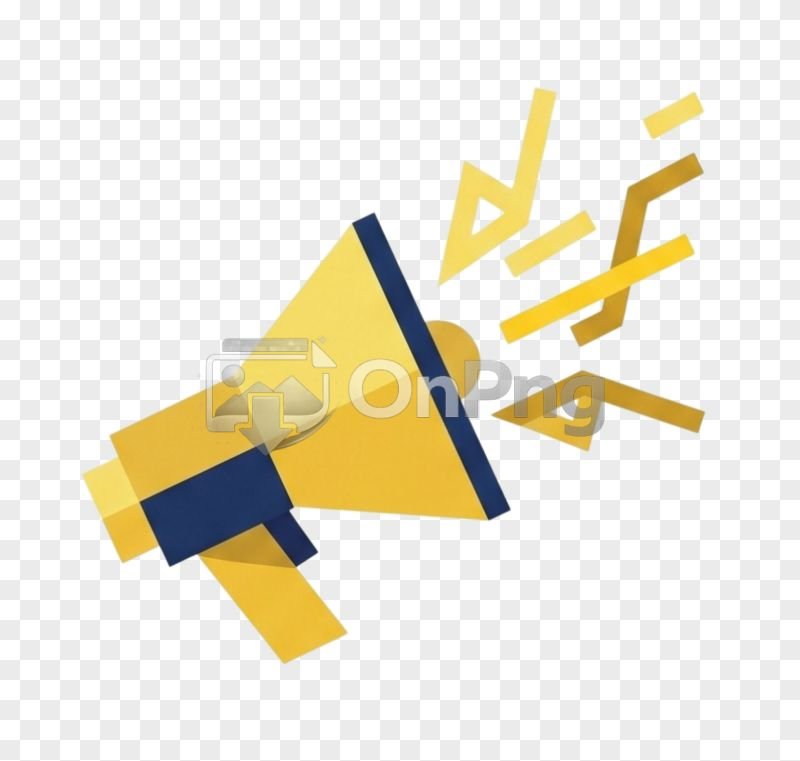 Flat Megaphone Announcement Icon PNG