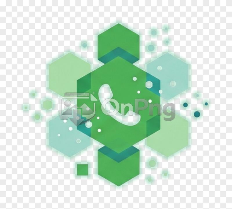 Green Digital Telephone Network Icon PNG