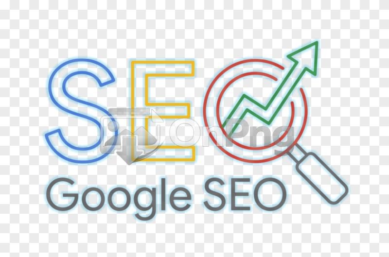 Outline Google SEO Growth Arrow Icon PNG