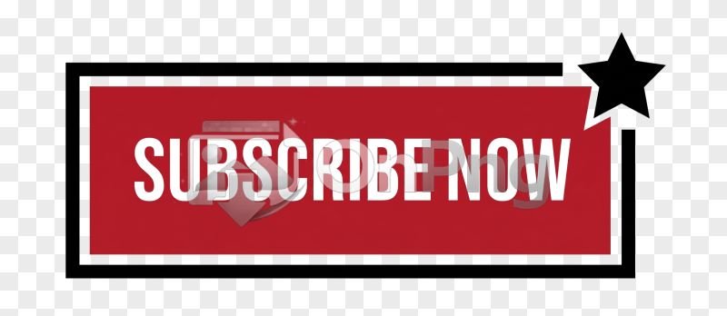 Flat Red Subscribe Now Button PNG