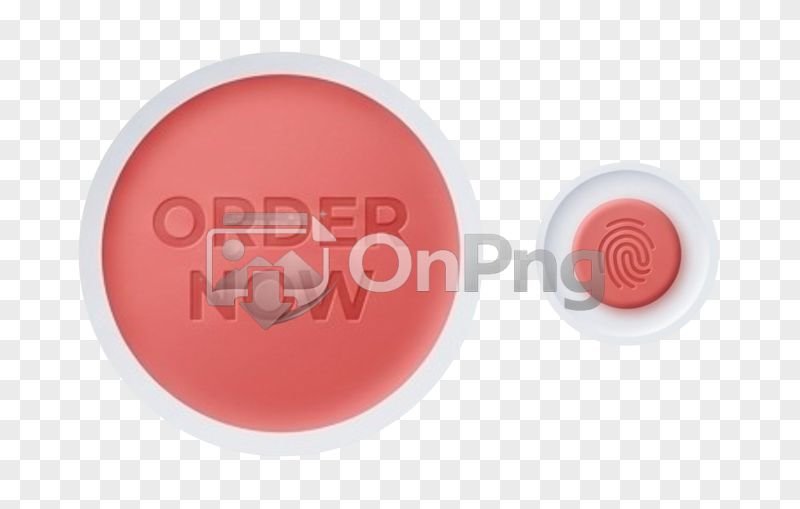Red Order Now and Fingerprint Button PNG