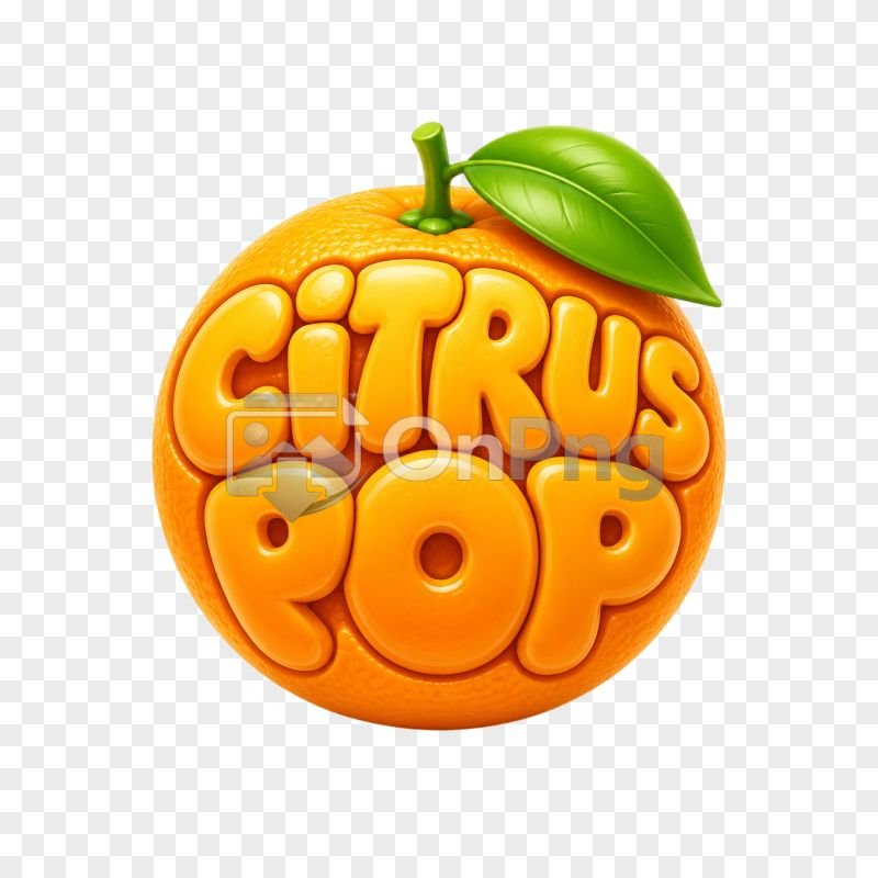 Citrus Pop Orange Logo PNG