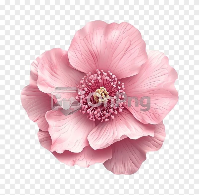 Beautiful Pink Peony Flower Bloom Transparent Background PNG