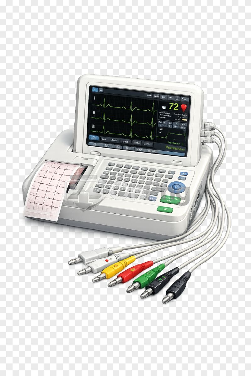 Digital ECG ECG Machine Transparent Background PNG
