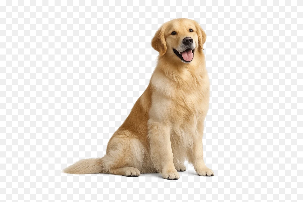 Golden Retriever Dog PNG with Transparent Background  Transparent Background