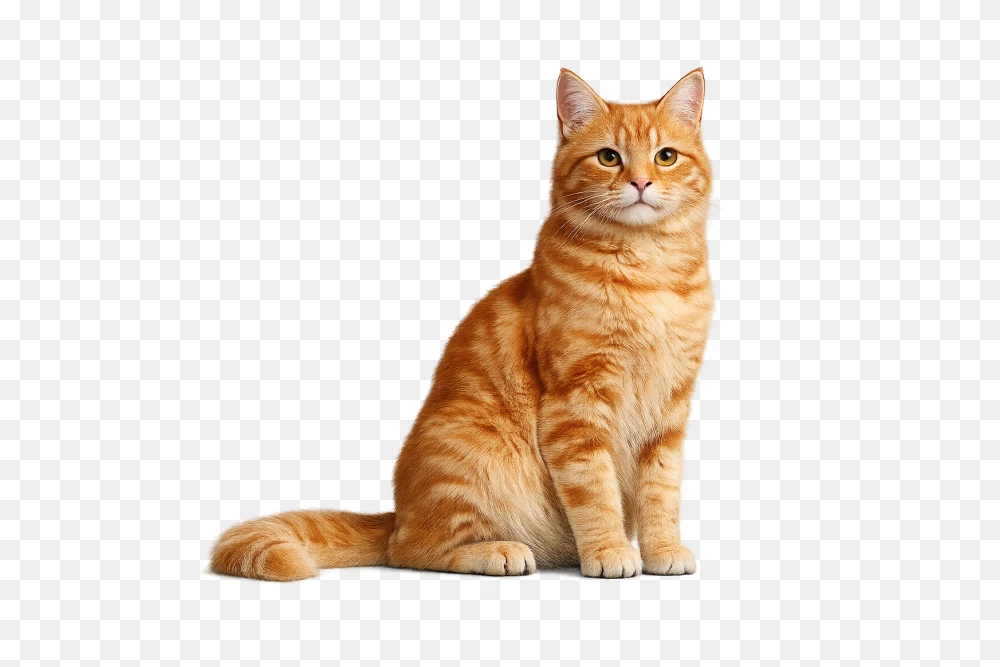 Orange Tabby Cat Transparent Background PNG Image  Transparent Background