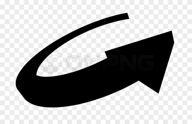Black Circular Arrow Ring PNG Transparent Background