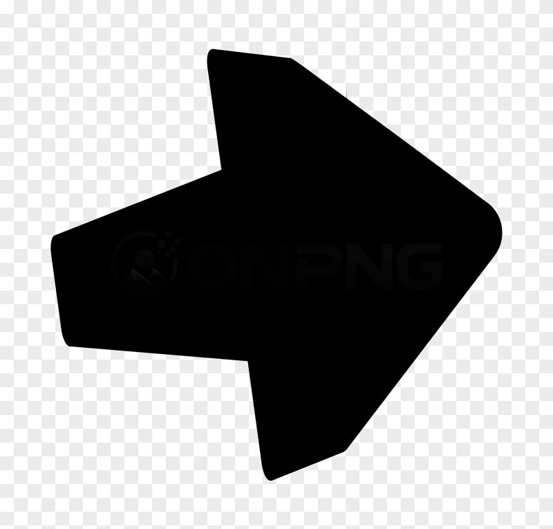 Black Right Arrow PNG Transparent Background
