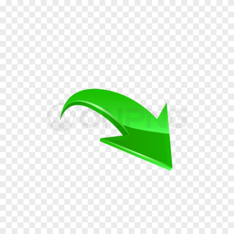 Glossy Down-Right Arrow PNG