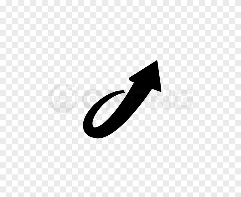 Upward Right Arrow PNG Transparent Background