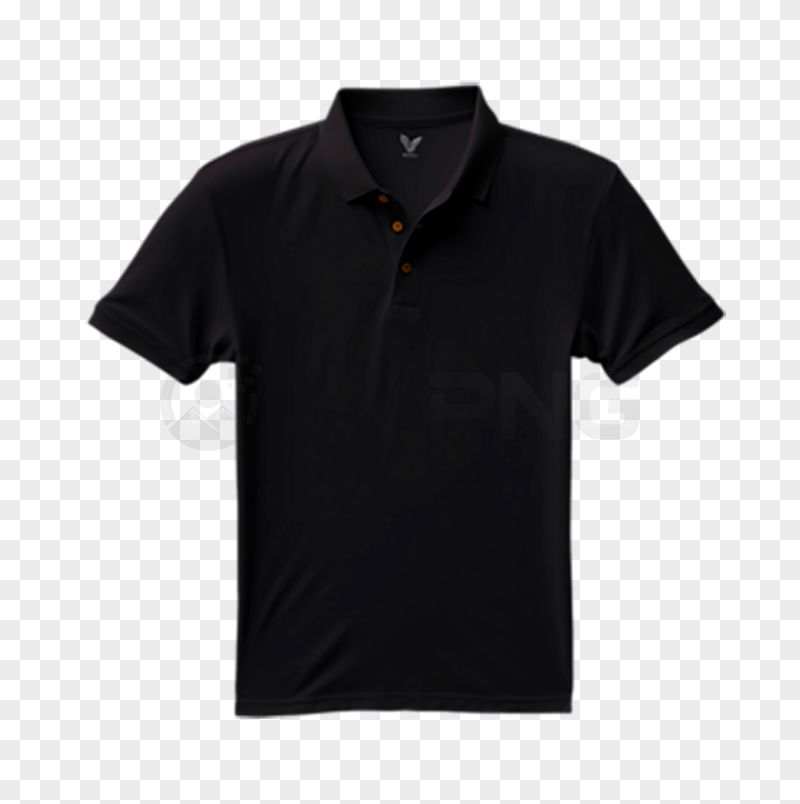 Black Polo Shirt Transparent Background PNG