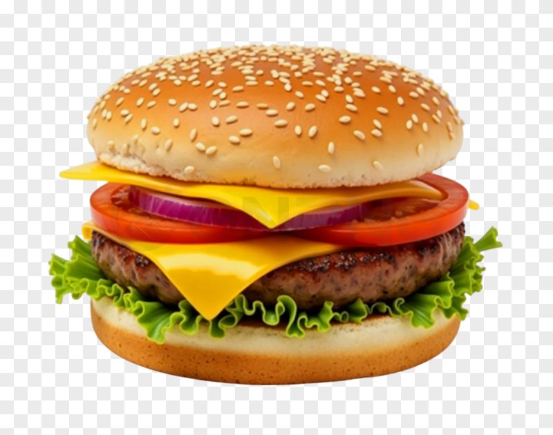 Delicious Burger PNG Transparent Background