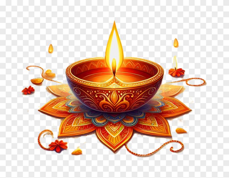 Diwali Diya Transparent Background PNG