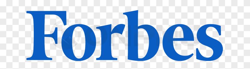 Forbes Logo Blue Transparent Background PNG