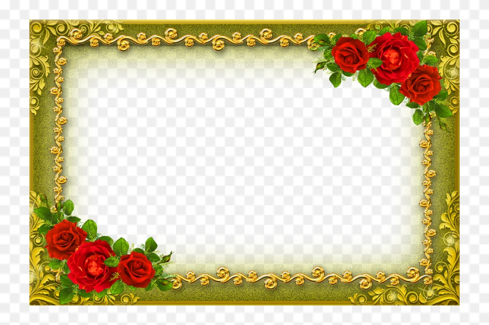 Golden Frame Transparent Background PNG  Transparent Background