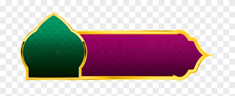 Islamic Banner Transparent Background PNG