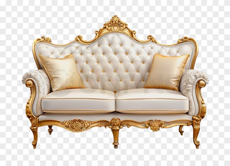 Luxury Sofa Transparent Background PNG