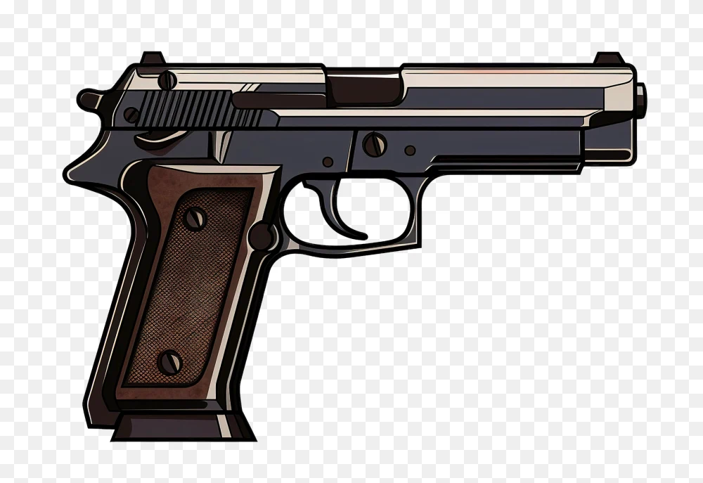 Pistol Vector Transparent Background PNG  Transparent Background
