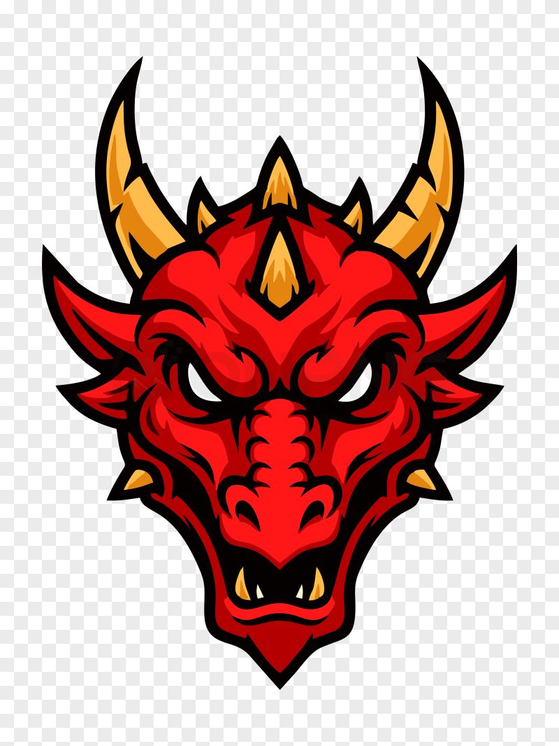 Red Dragon PNG Transparent Background